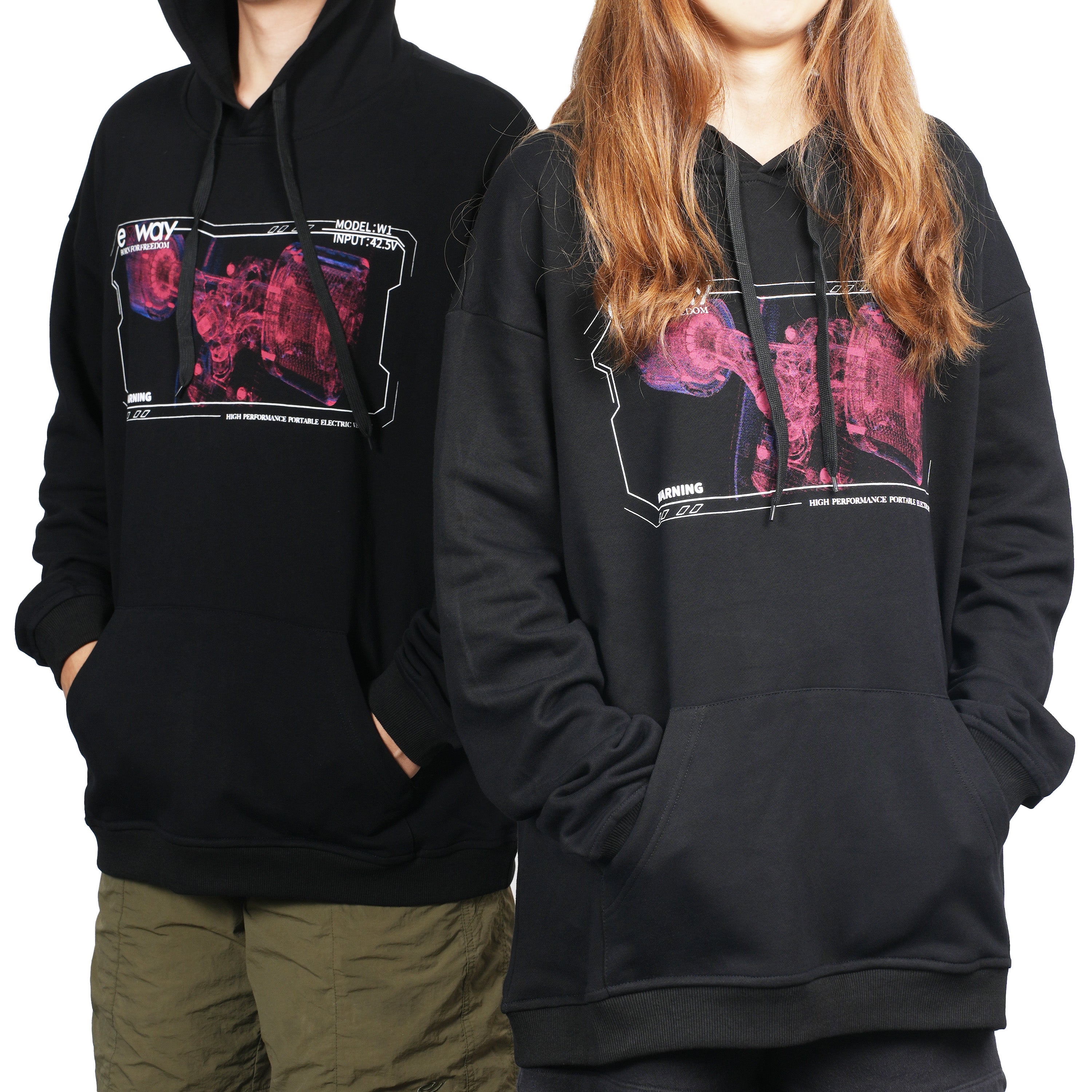 Exway Customized 100% Cotton Hoodie